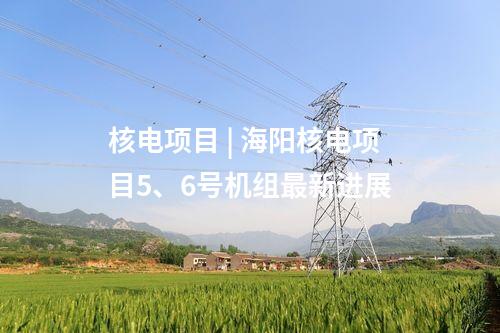 核電項目 | 海陽核電項目5,、6號機(jī)組最新進(jìn)展