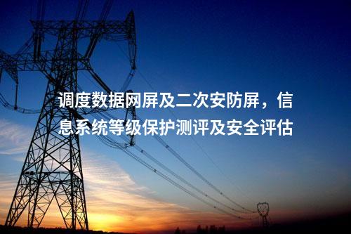 調(diào)度數(shù)據(jù)網(wǎng)屏及二次安防屏,，信息系統(tǒng)等級保護測評及安全評估